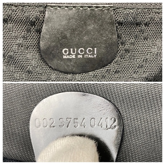 Gucci Bag Handbag tote Black Nylon Bamboo Authentic GUC - Picture 7 of 10